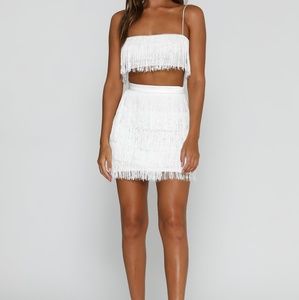 Meshki fringe skirt